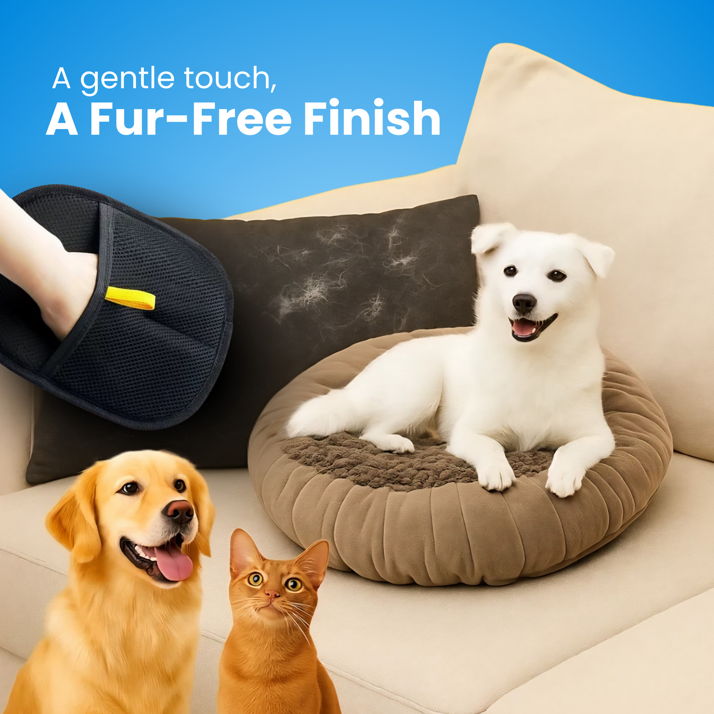 PawLush™ – Remove Pet Hair in Seconds Without Sticky Rollers or Mess