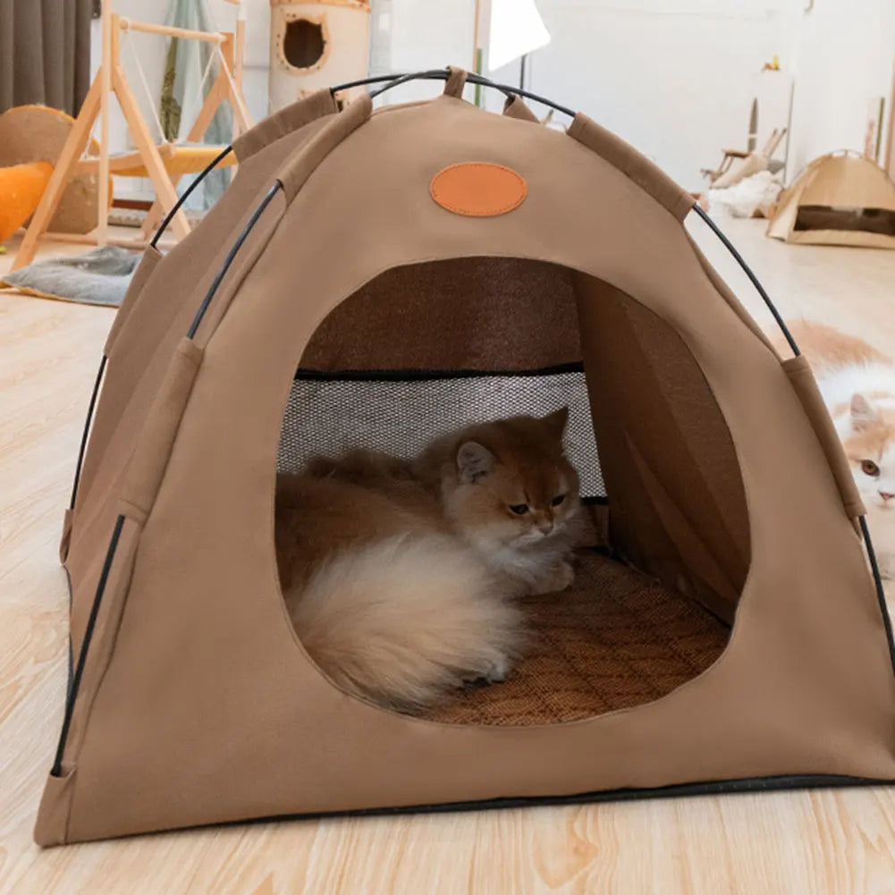 PurrPal™ Cozy Cat Tent – Breathable & Portable Pet Haven