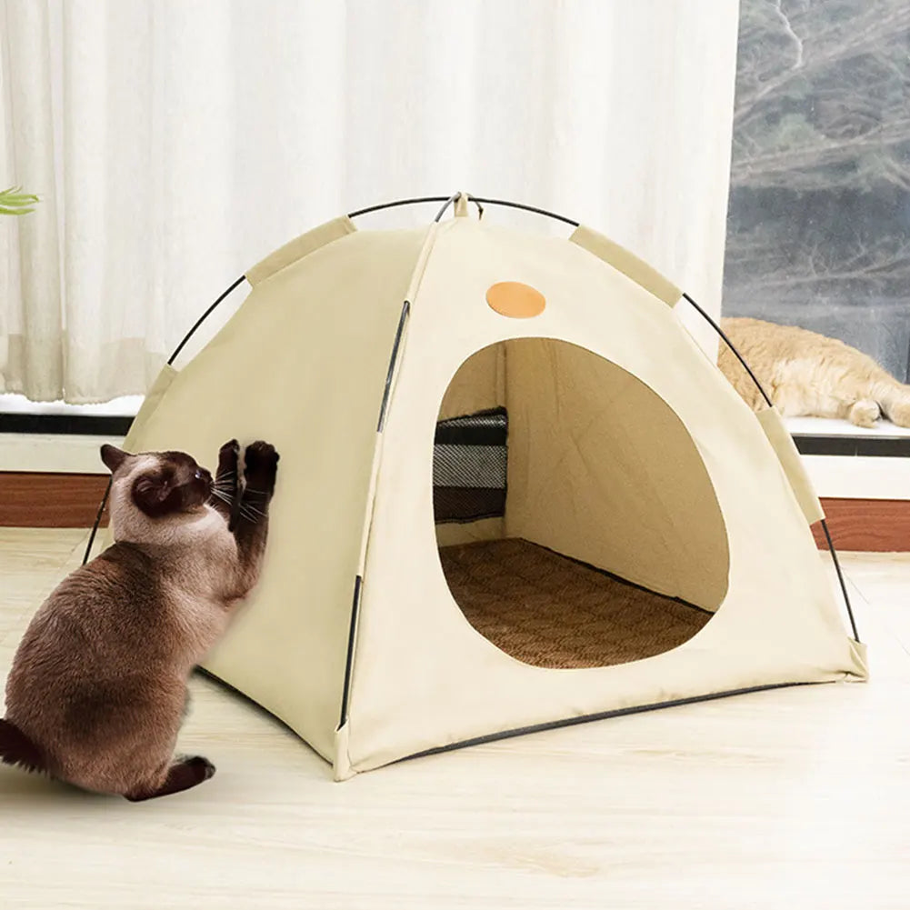 PurrPal™ Cozy Cat Tent – Breathable & Portable Pet Haven