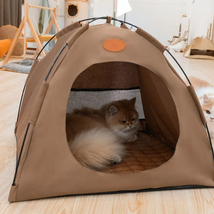 PurrPal™ Cozy Cat Tent – Breathable & Portable Pet Haven