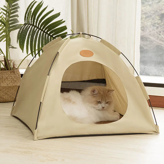 PurrPal™ Cozy Cat Tent – Breathable & Portable Pet Haven